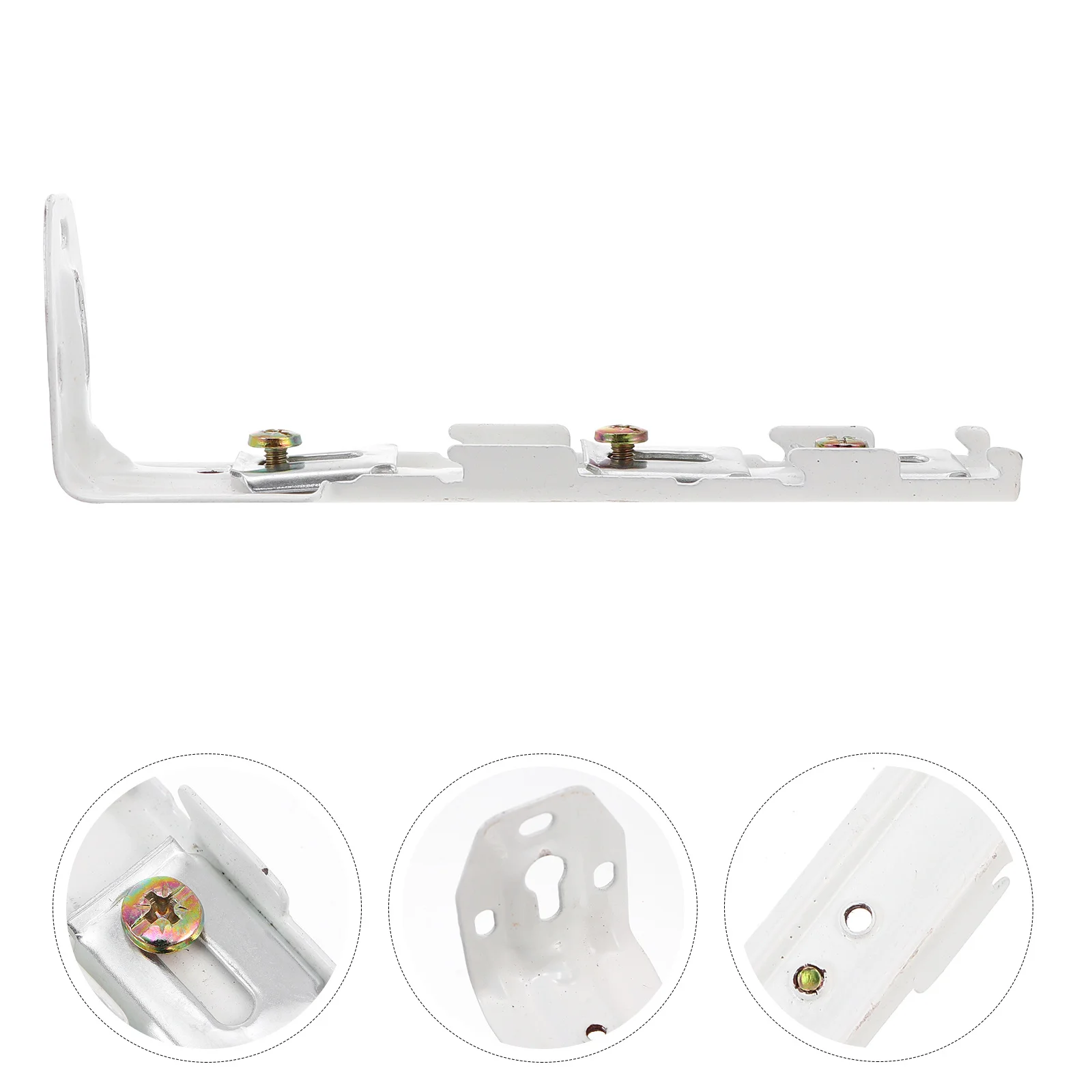 

6Pcs Curtain Track Bracket Heavy Duty Metal Wall Mount for Easy Installation Home Office Hotel Decor Fixing Accessories