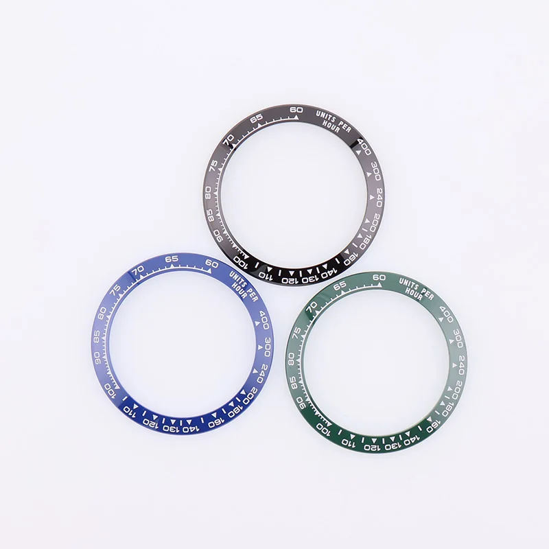 

39mm Sloped White Daytona Ceramic Bezel Insert for Rlx Seiko Mod Man Mechanical Watches Wristwatch Replacement Parts