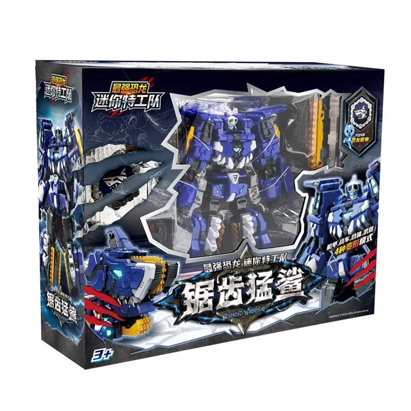 New Mini Force 8 Dinoid Warrior Transformation Robot Toys Action Figures Mini Force X Tyrannosaurus Rex Warlord Deformation Toy
