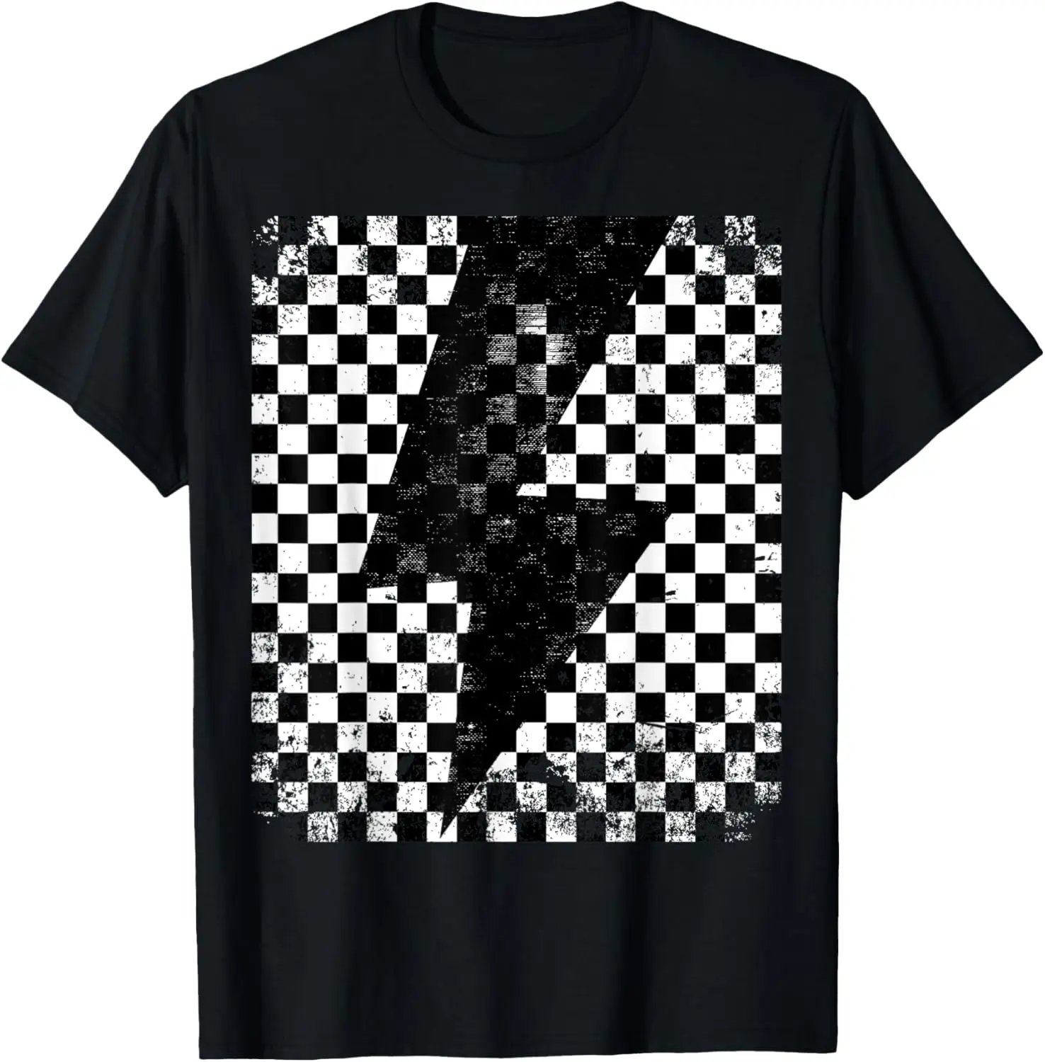 

Футболка с рисунком в клетку Lightning Bolt Thunder в шахматном порядке