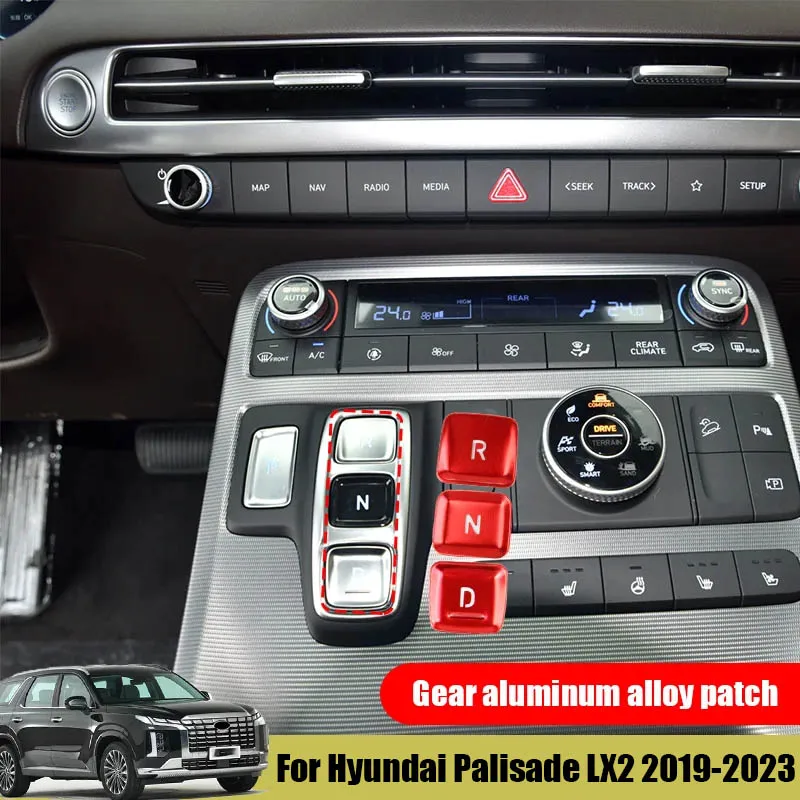 

Декоративная наклейка для центральной кнопки управления переключением передач автомобиля для Hyundai Palisade LX2 2019 2020 2021 2022 2023