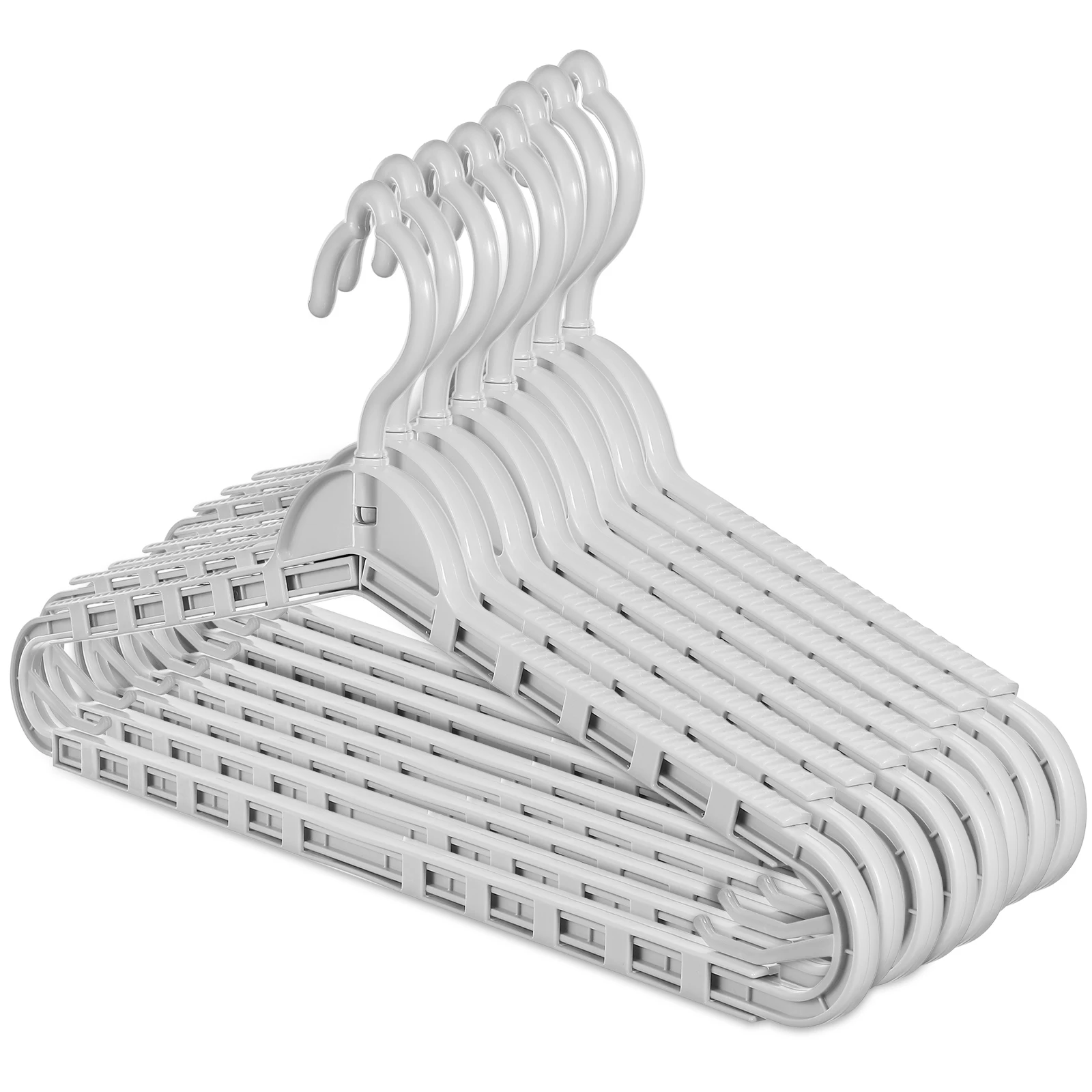 

8 Pcs Telescopic Hangers Extra Wide Retractable For Clothes Bed Sheets Towels Adjustable Design Sturdy PP Material Suitable Home