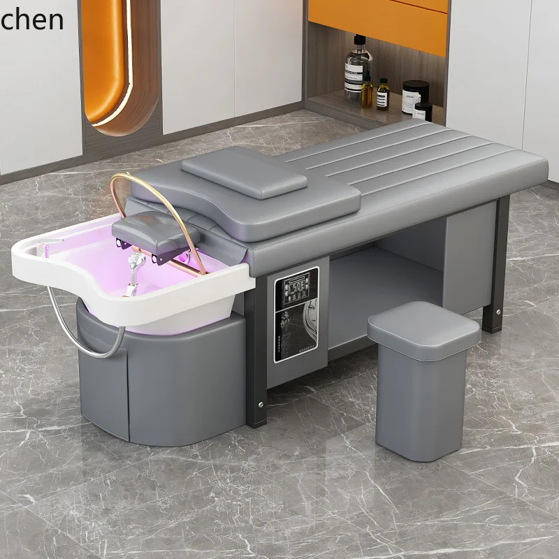 HT Hair Salon Beauty Salon Hair Salon Special Water Circulation Water Heater Ceramic Basin Shampoo Bed