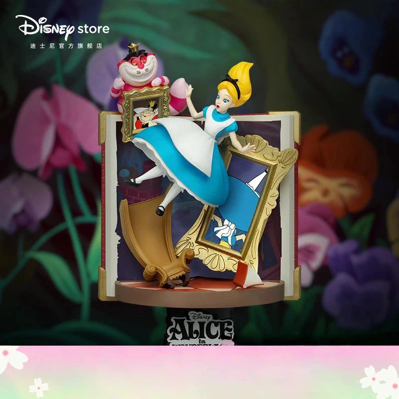 

Disney Official Rapunzel Collectible Figure Tangled Book Scene Statue With Pascal Frogdesktop Decoration For Anime Toy Collector