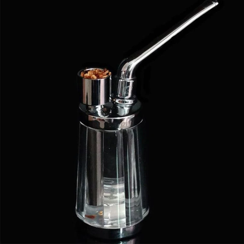 New Popular Bottle Water Pipe Portable Mini Hookah Shisha Tobacco Smoking Pipes Gift of Health Metal Tube Filter