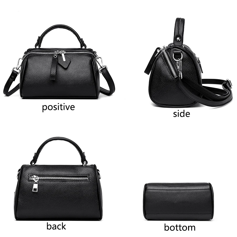 New Genuine Leather Women\'s Handbag Luxury Brand Women\'s Shoulder Bags 2024 Trendy Designer Female Crossbody Bolsas Sac A Main