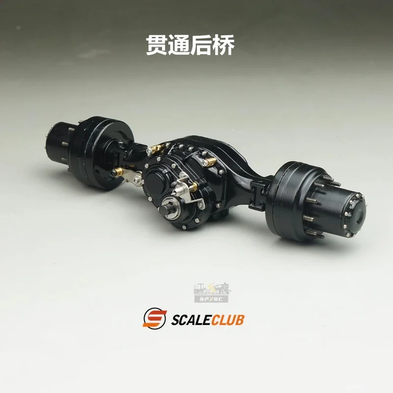 Scaleclub 1/14 Modder Hoofd Tractor Nieuwe Wiel Reductie Slot Verschil Gebroken Transmissie Power Achteras Voor Tamiya Lesu Truck