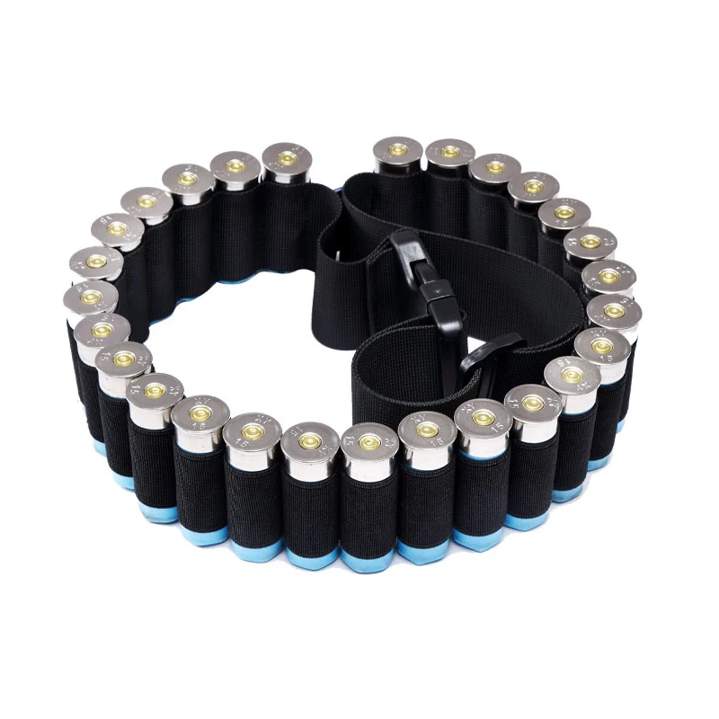 

Outdoor sports 12G storage belt 27 hole shotgun bullet tactical storage belt hunting 145cm multifunctional belt