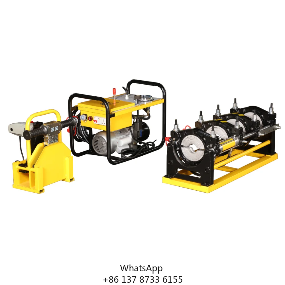 High Precision Hydraulic HDPE PE Plastic Pipe Butt Fusion Welder 90-315mm Stable Pressure Hydraulic Welding Equipment