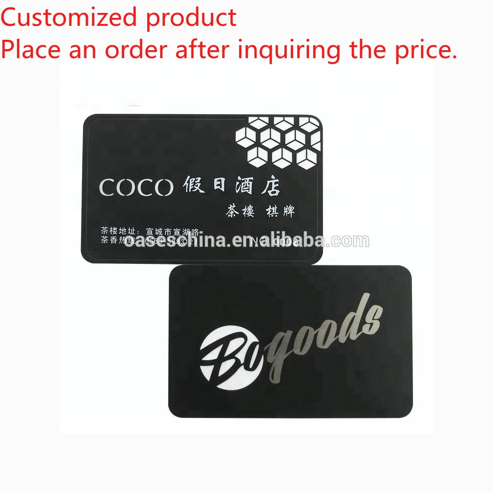 

Customized query 2025 Customized Logo Pattern 304 Stainless Steel Material Advertising Gift Use Business Cards with Etching and