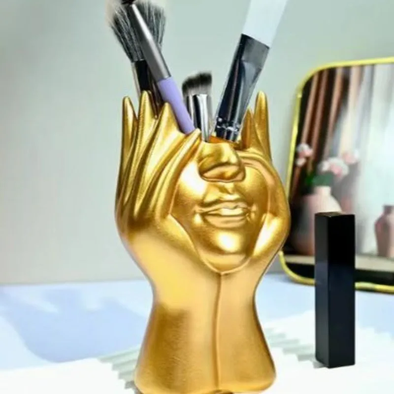 

Creative Human Body Art Styling Office Supplies Desktop Multifunctional Storage Pen Holder Makeup Brush Holder Decoration