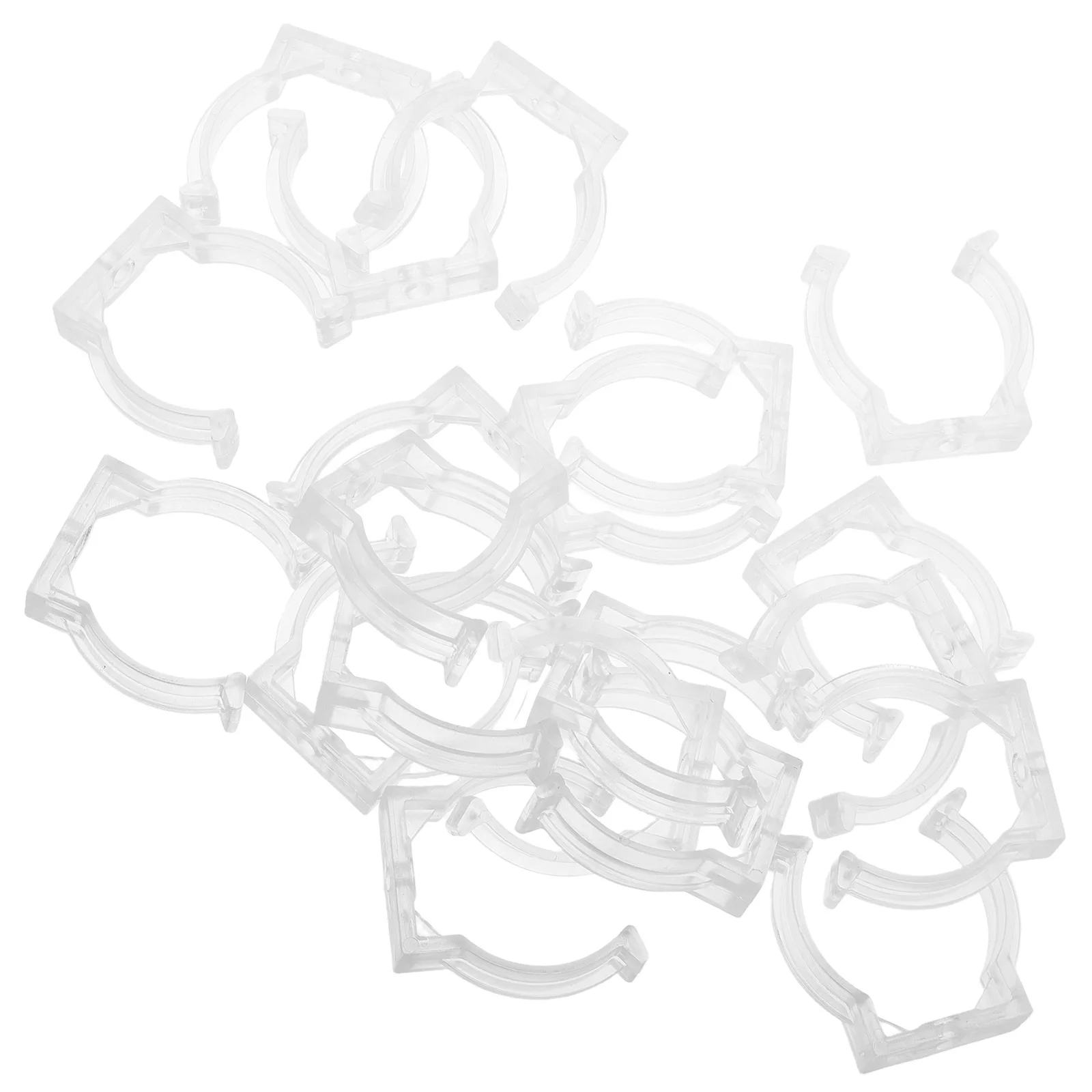 

20pcs Lamp Tube Clips Plastic T12 Led Fluorescent Light Clamps For Outdoor Indoor Fixture Mounting Fastener Holders Tool Parts