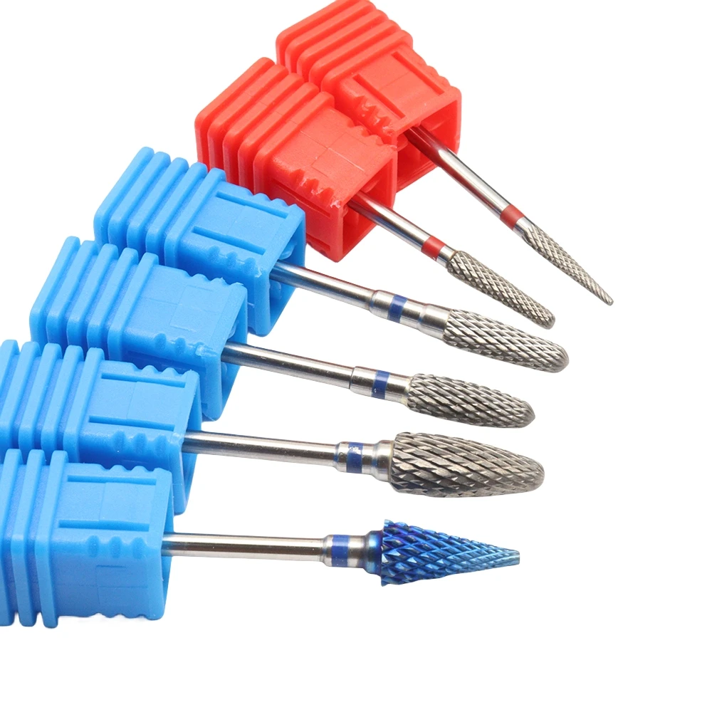 6 Styles Carbide Nail Drill Bits Tungsten Steel Rotate Electric Milling Cutter For Manicure Gel Polish Remover Nail Files Pedicu