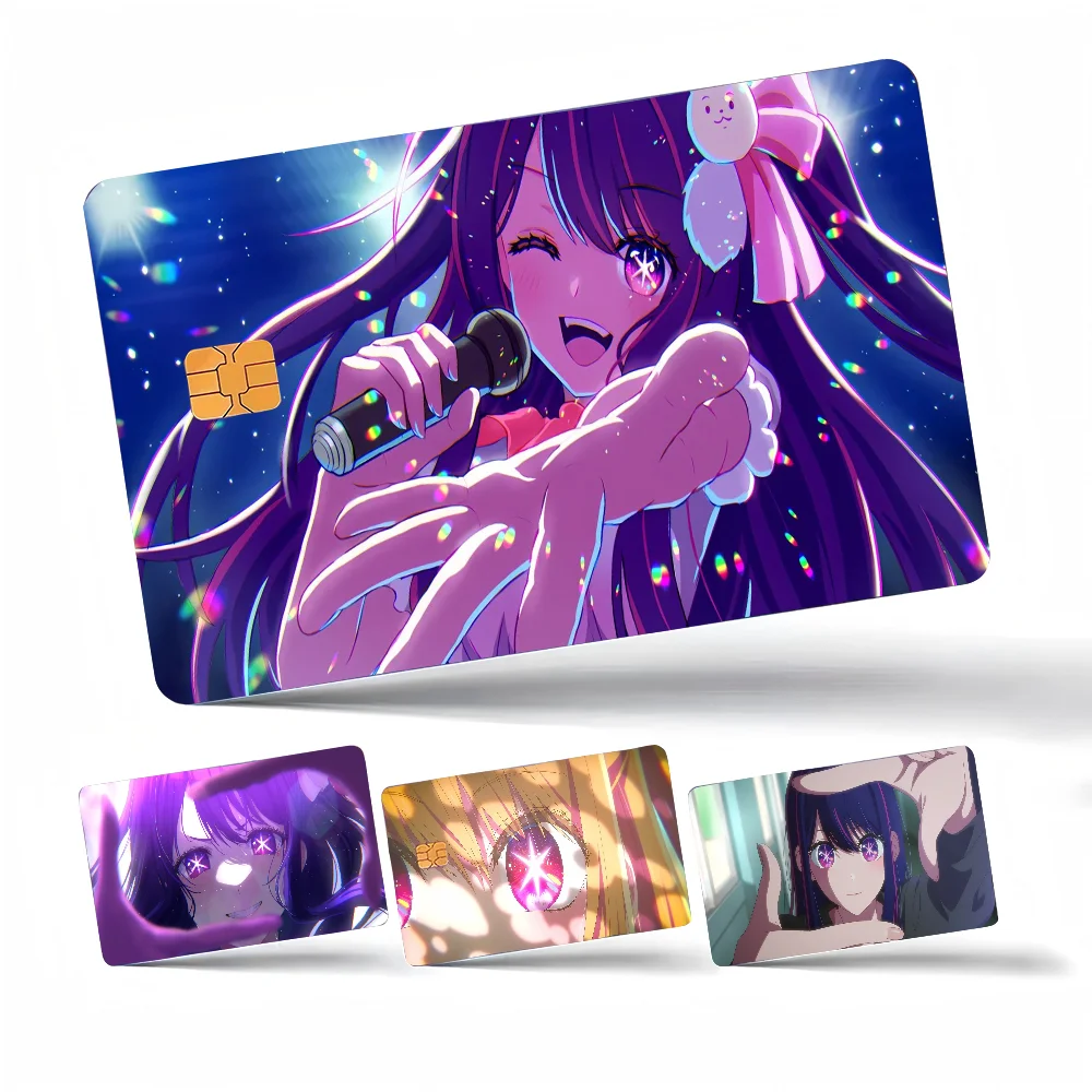 Oshi No Ko Hoshino AiDifferent Styles Poker Sticker Film Tape Skin For Credit Card Debit Card Big Chip