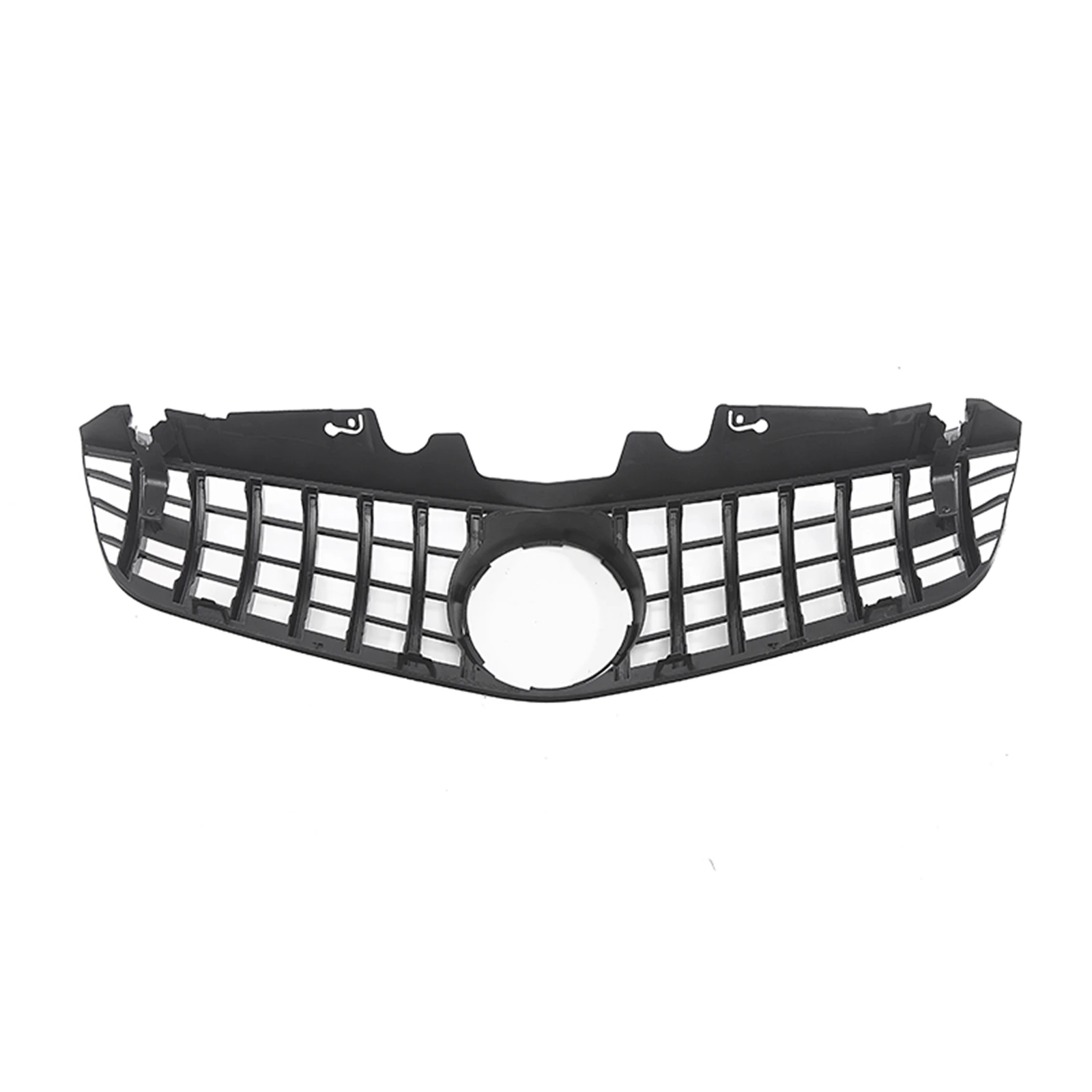 Front Grille For Mercedes-Benz R230 SL-Class 2009-2012 SL500 SL550 SL600 GT Black/Silver Car Upper Bumper Hood Mesh Grill Grid