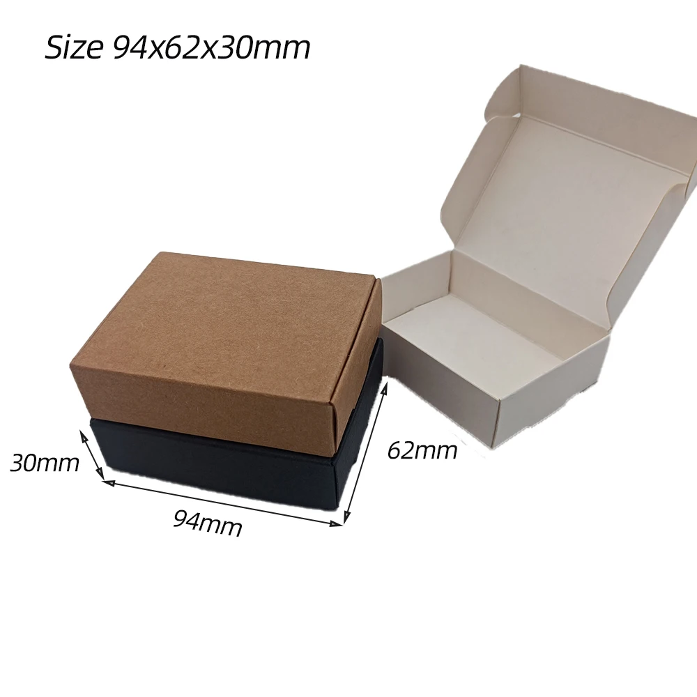 

White Box 94x62x30mm paper boxes Blank Folding box Kraft rectangle packaging box Handicrafts individual packing box 50pcs/lot