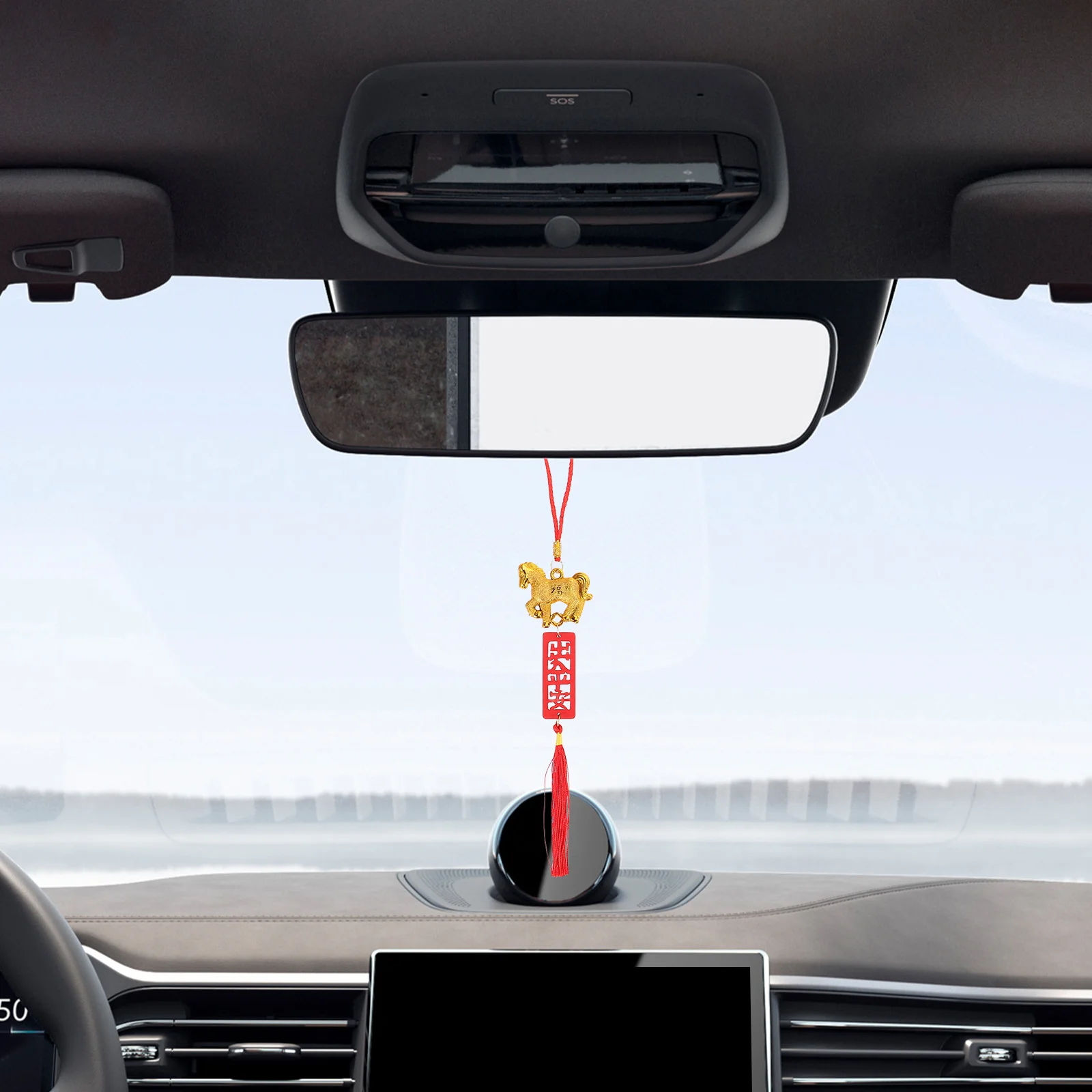 Pendentif cheval, 8 pièces, décor du nouvel an chinois, bonsaï d'intérieur et d'extérieur, ornements suspendus pour Festival de printemps, maison, bureau, nouvel an