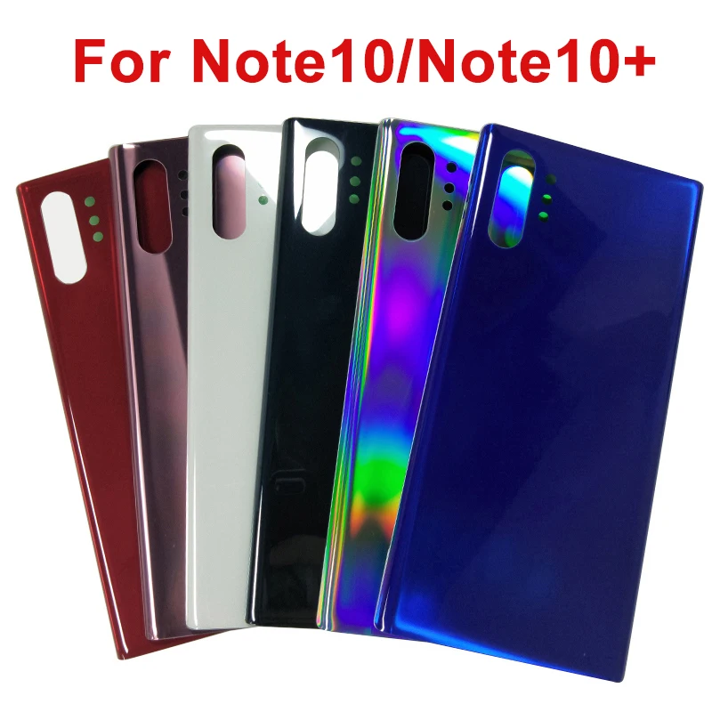 

For SAMSUNG Galaxy Note10 Plus Back Cover Glass Case For Galaxy Note 10 Plus 10plus Note10+ 10+ N975F N970 Battery Rear Cover