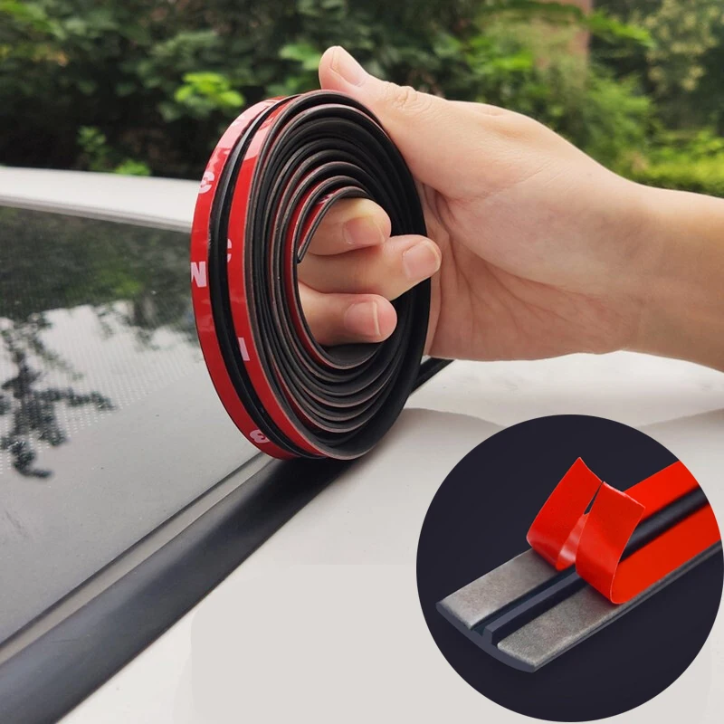 Tiras de sellado de goma para bordes de coche, sellador de goma para techo, parabrisas, Protector de ventana