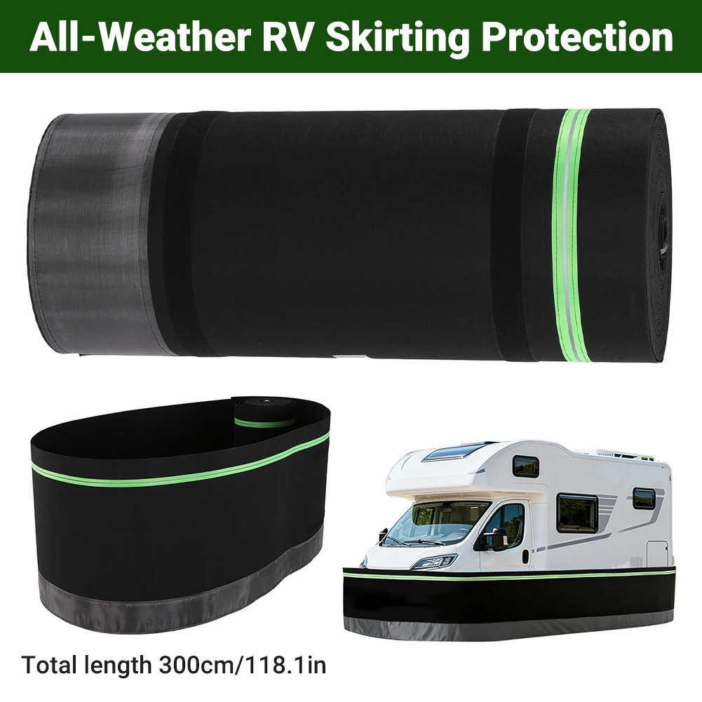 

Universal Windproof Trailer Skirts Easy Installation Thick Mobile House Skirting for Garden Outdoor Yard 39.37ft x 85.3ft