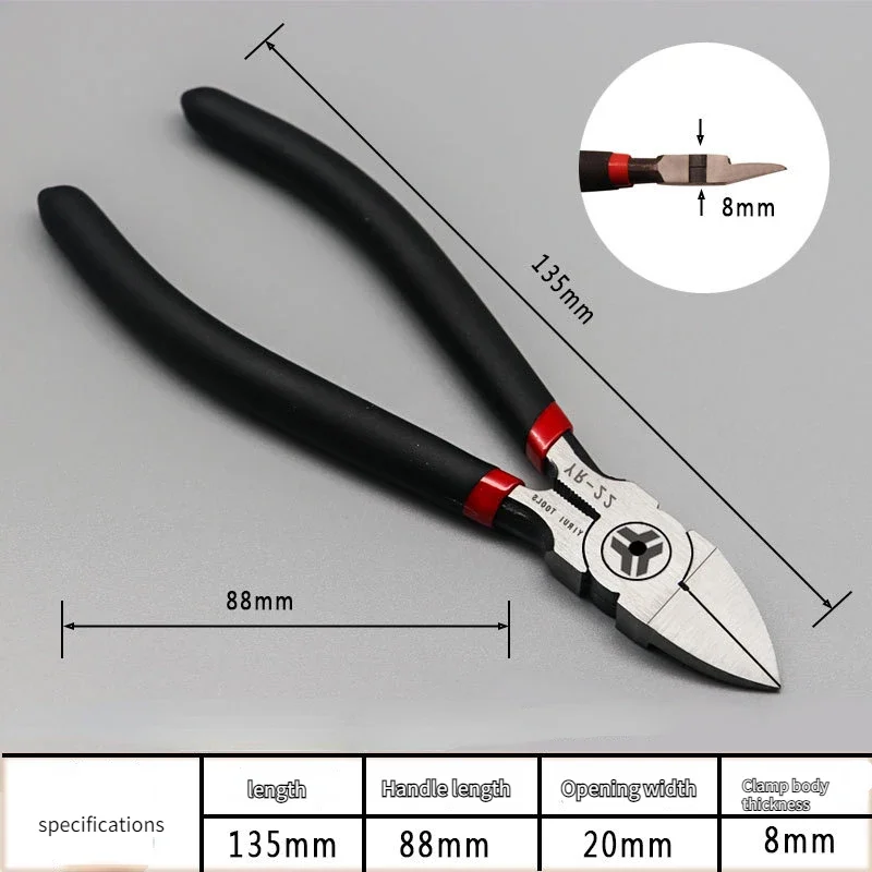 Multitool Plastic Nippers Diagonal Pliers Carbon Steel Precision Sharp Cutter Pliers Wire Cutting Nipper Professional Snip Shear