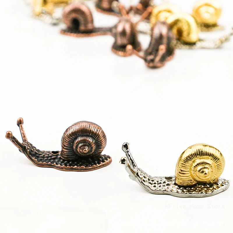 Mini Creative Alloy Snail Small Ornaments Home Decoration Bonsai With Incense Handicrafts Figurines Miniatures Decoration Crafts - Detail 1