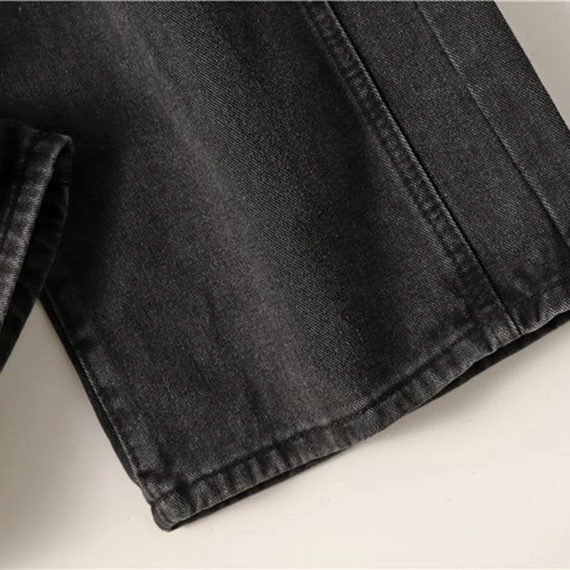 Lady Retro Casual High Waist Jeans Women Baggy Comfortable Straight Leg Pants Girls Korean Fashion Denim Trousers