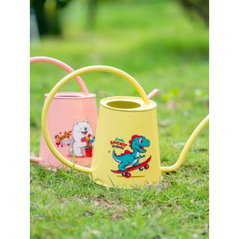 

Children's Stainless Steel Long Spout Cute Cartoon Lightweight Watering Can Birthday Gift