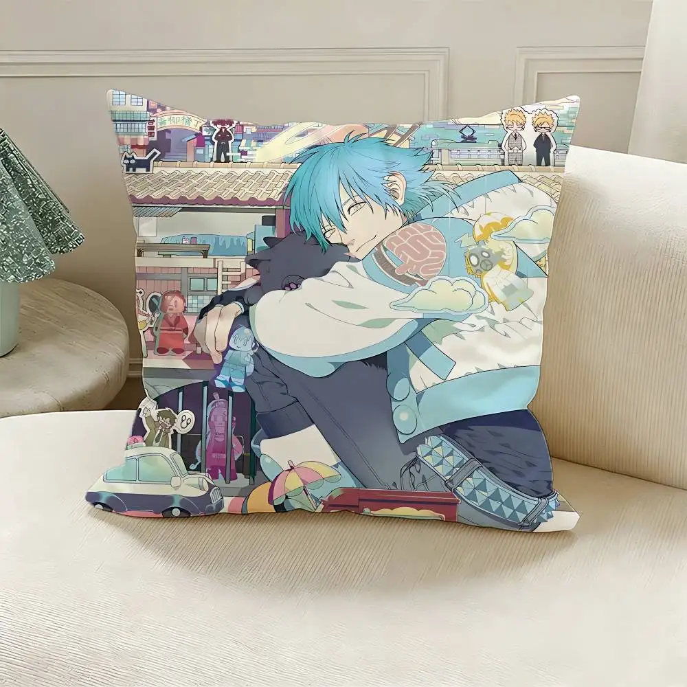 Aoba Seragaki D-DRAMAtical Polyester Printed Pillow Cover Square 30 35 40 45 50 55 cm Soft for Sofa Bed Car Home Decor