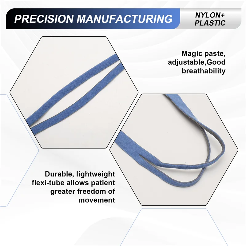 ABMF-Ersatz-Kopfbedeckung für Resmed Airfit P10 Nasenkissen CPAP-Maskenbänder mit verstellbaren Clips