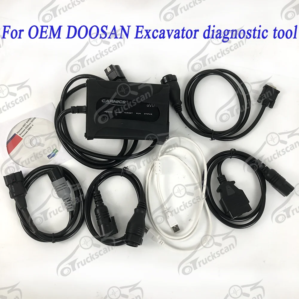 2024 Heavy Duty Diagnostic tool for Doosan Diagnostic Scanner kit uvim Communication Interface Forklift Excavator Loader