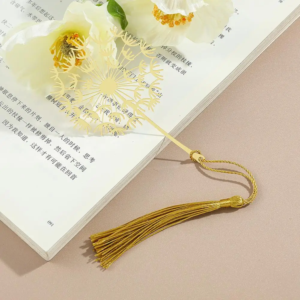 Инструмент для чтения, металлический лист, искусственная металлическая листья, маркер, классическое растение, вены, закладки с кисточкой, дизайн для учителей