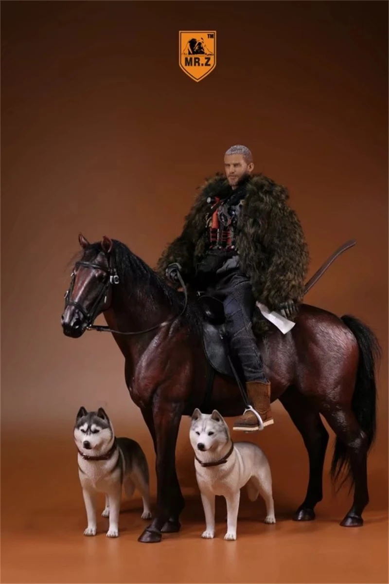 Simulation of Hanover Warm-blooded Horse Model Ornaments with 1/6 Soldiers and Horse Hand Toy Sculpture