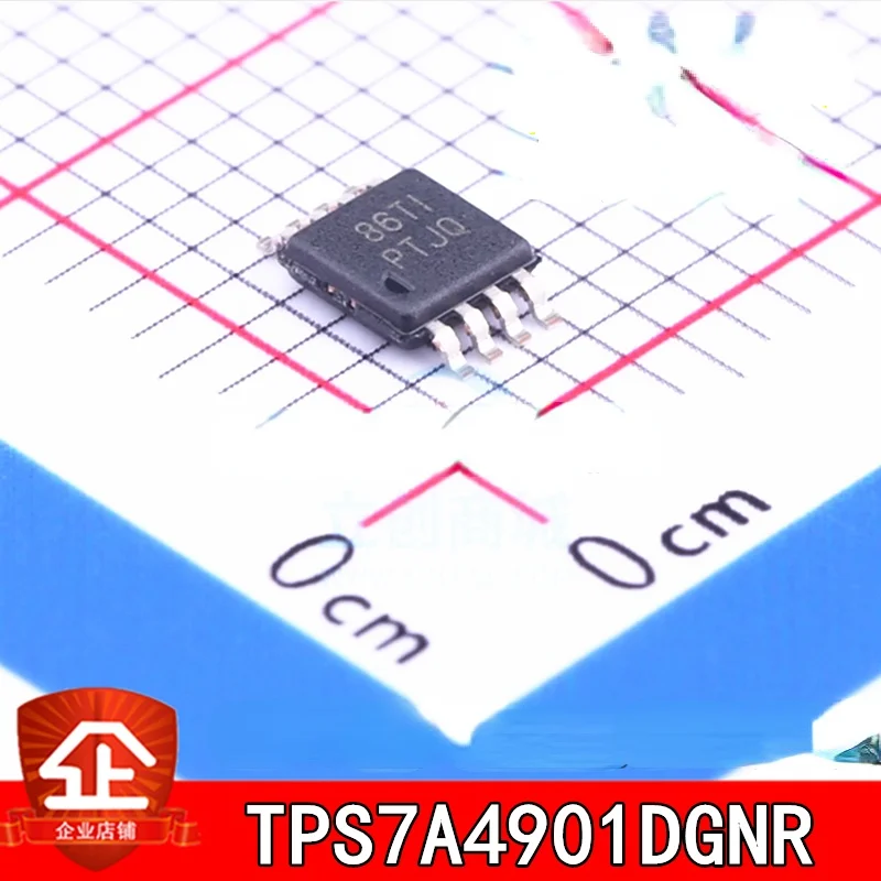 

10pcs New and original TPS7A4901 TPS7A4901DGNR Screen printing:PTJQ MSOP8 Voltage regulator TPS7A4901DGNR MSOP-8 PTJQ