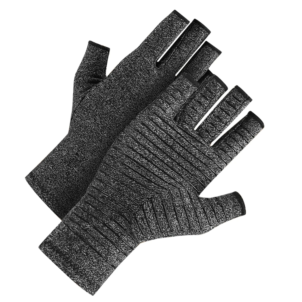 

Half-finger Gloves for Sports Gym Men Women S 13-16cm Grey Durable Elastic Cycling Weight Lifting Workout Fishing Gloves