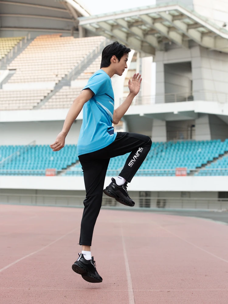 

SUNAIS New Men's High Elastic Breathable Quick Dry Sports Pants 730518 for Running, Gym & Casual Wear