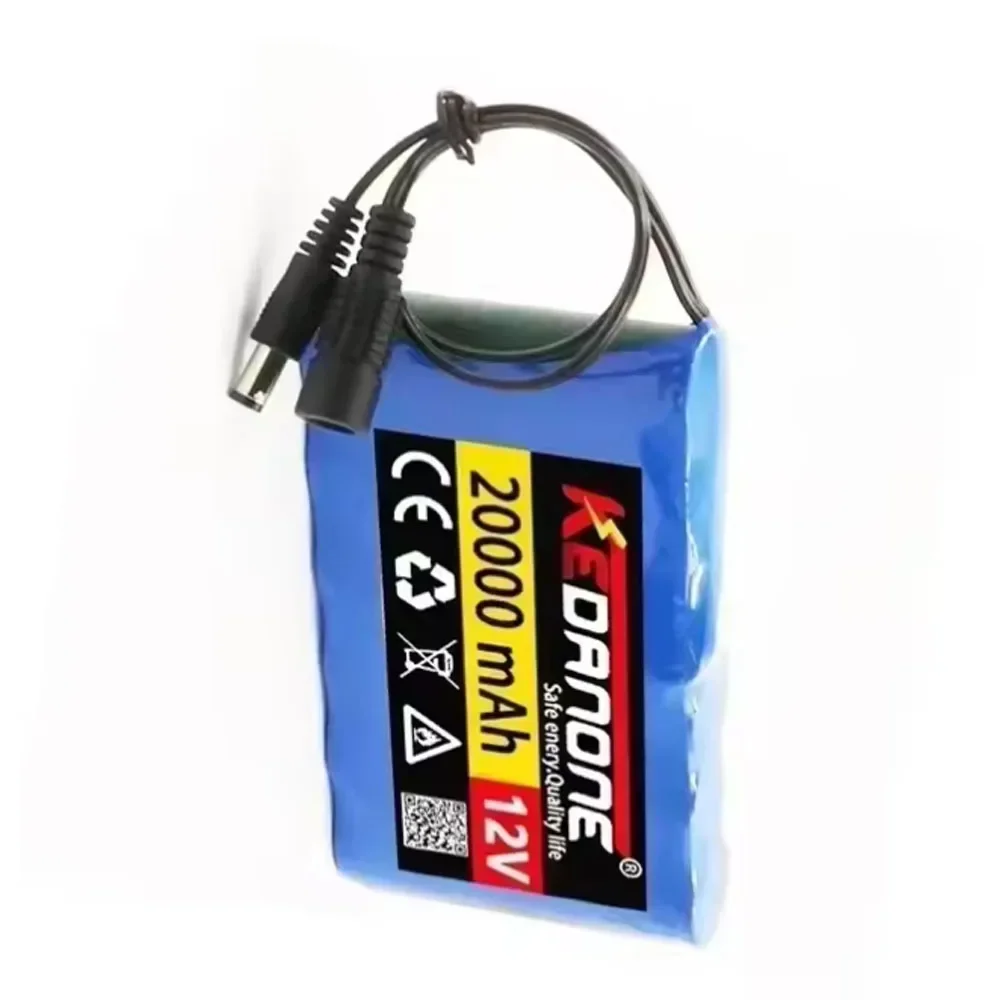 🔥 (Szybka dostawa) Akumulator litowo-jonowy 18650 3S2P 12V 30Ah, do monitora kamery CCTV DC + ładowarka 12,6V