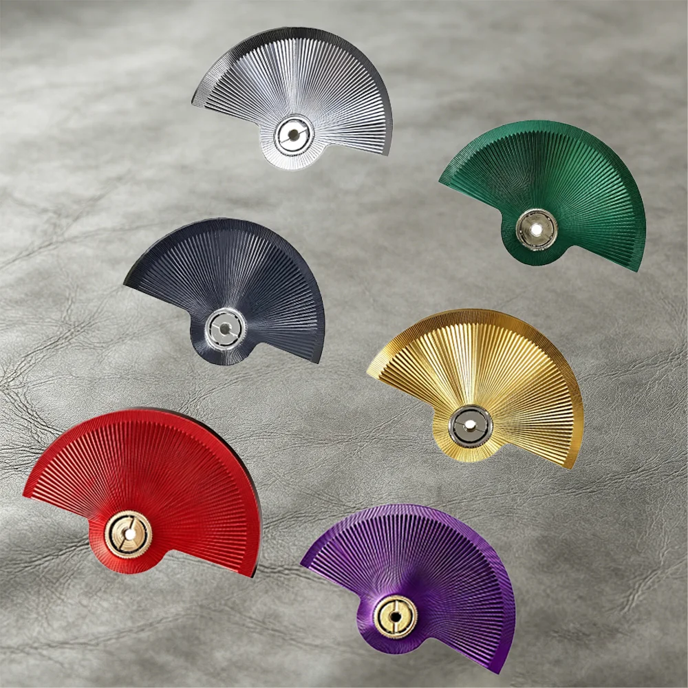 Automatic Hammer Rotor Silver/Green/Black/Gold/Red/Purple Geneva Radial Sunburst Finish NH35 Mechanical Movement Part