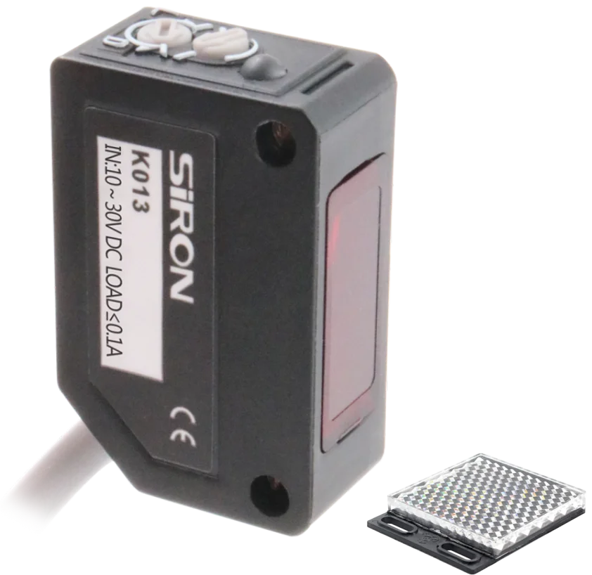 SiRON K013-2 IP65 Detect Transparent Body Retro Reflective Photoelectric Sensor