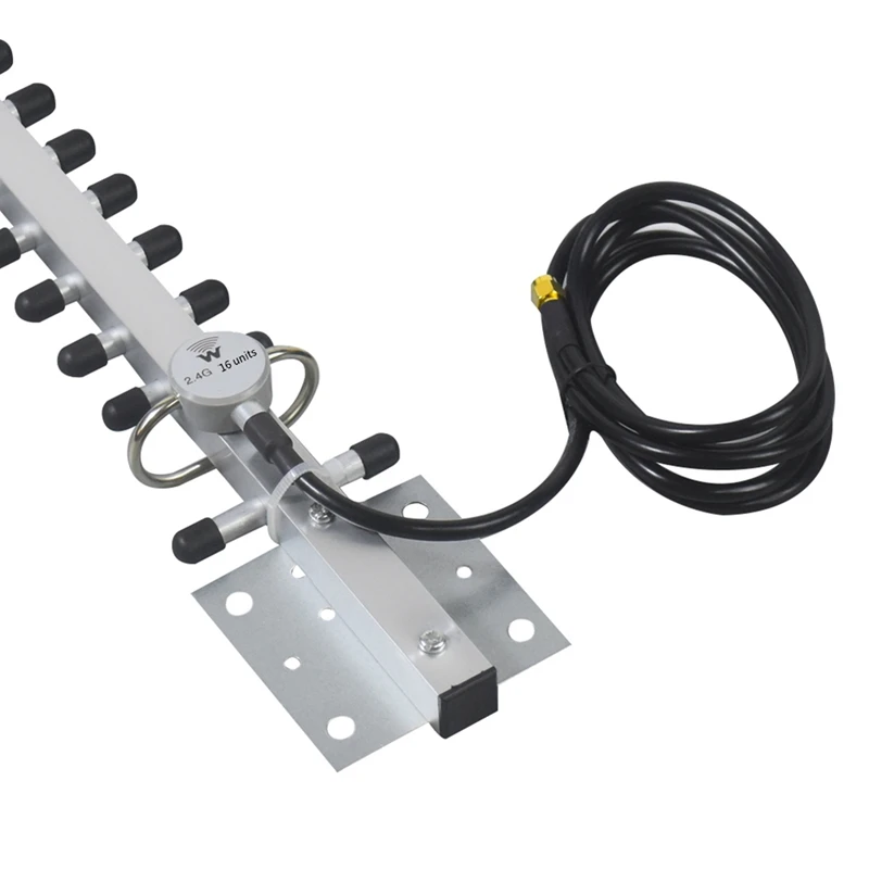 XTECH High Gain 25Dbi 2.4G Outdoor For Yagi Antenna With RP-SMA Connector Directional Booster Amplifier Modem Cable