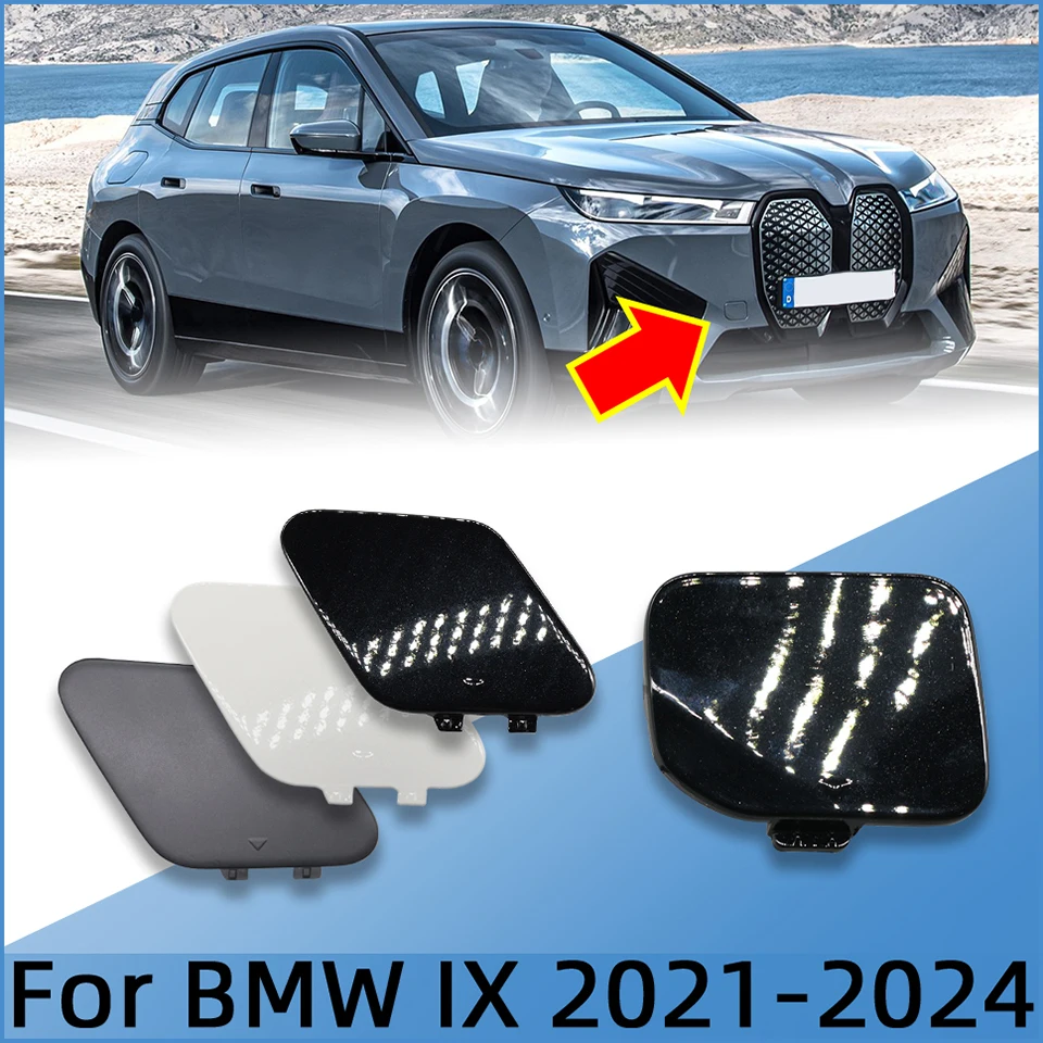 

Car Accessories 51115A3AE01 51125A2F3B7 Front Bumper Towing Hook Cover Cap For BMW IX M-Sport SUV 2021 2022 2023 2024 Painted