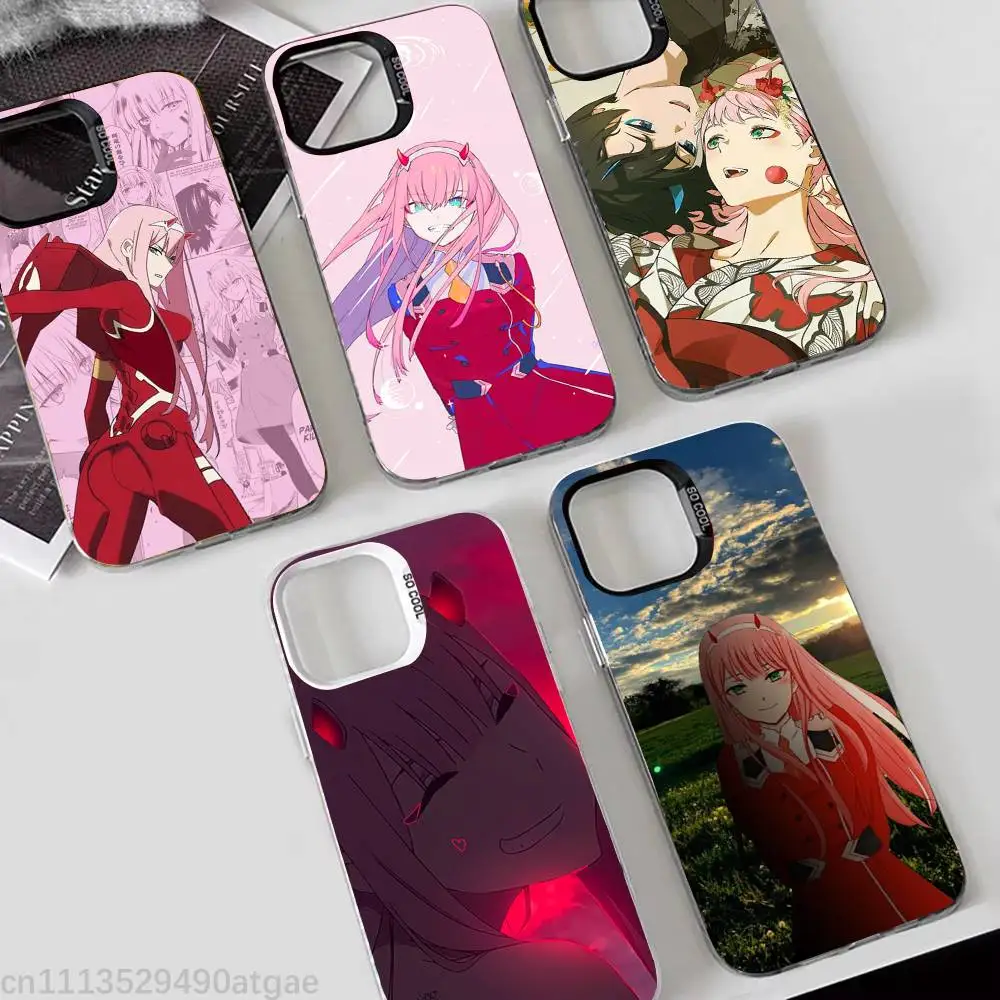 

D-Darling in the F-Franxx 02 Phone Case For iPhone 17,16,15,14,13,12,11,Pro,Max,Plus,Mini Candy Matte Shockproof Cover