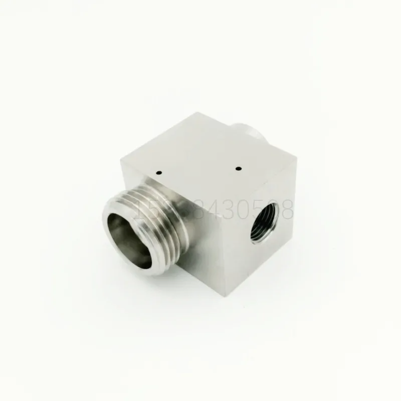 Water jet accessories Five-axis valve body Water cutting machine Square inlet and outlet valve Water switch 11335