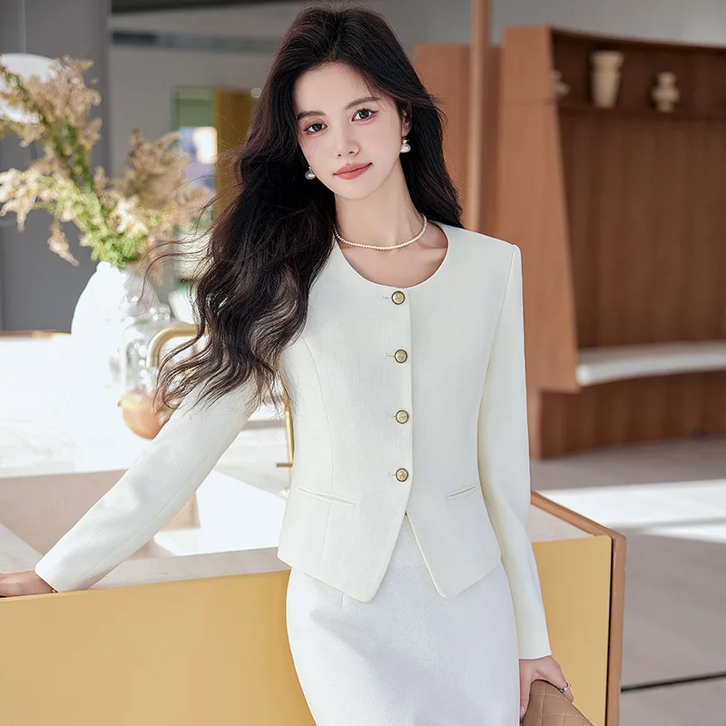 Black Style Coat for Women2024New Spring Socialite Small High-Grade Small Suit Two-Piece Suit Spring and Summer