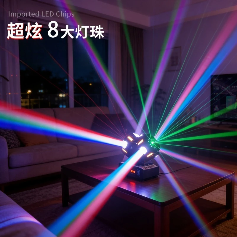 Colorful Rotating Disco Light Sound Activated Strobe Stage Lamp Home KTV Party Atmosphere Light