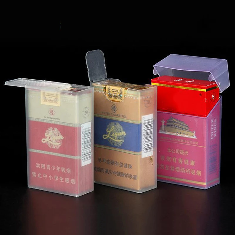 Plastic Cigarette Case Box Protective Cover Pocket Storage Container Case Holder Soft Package Moisture Proof Gadget For Men Gift