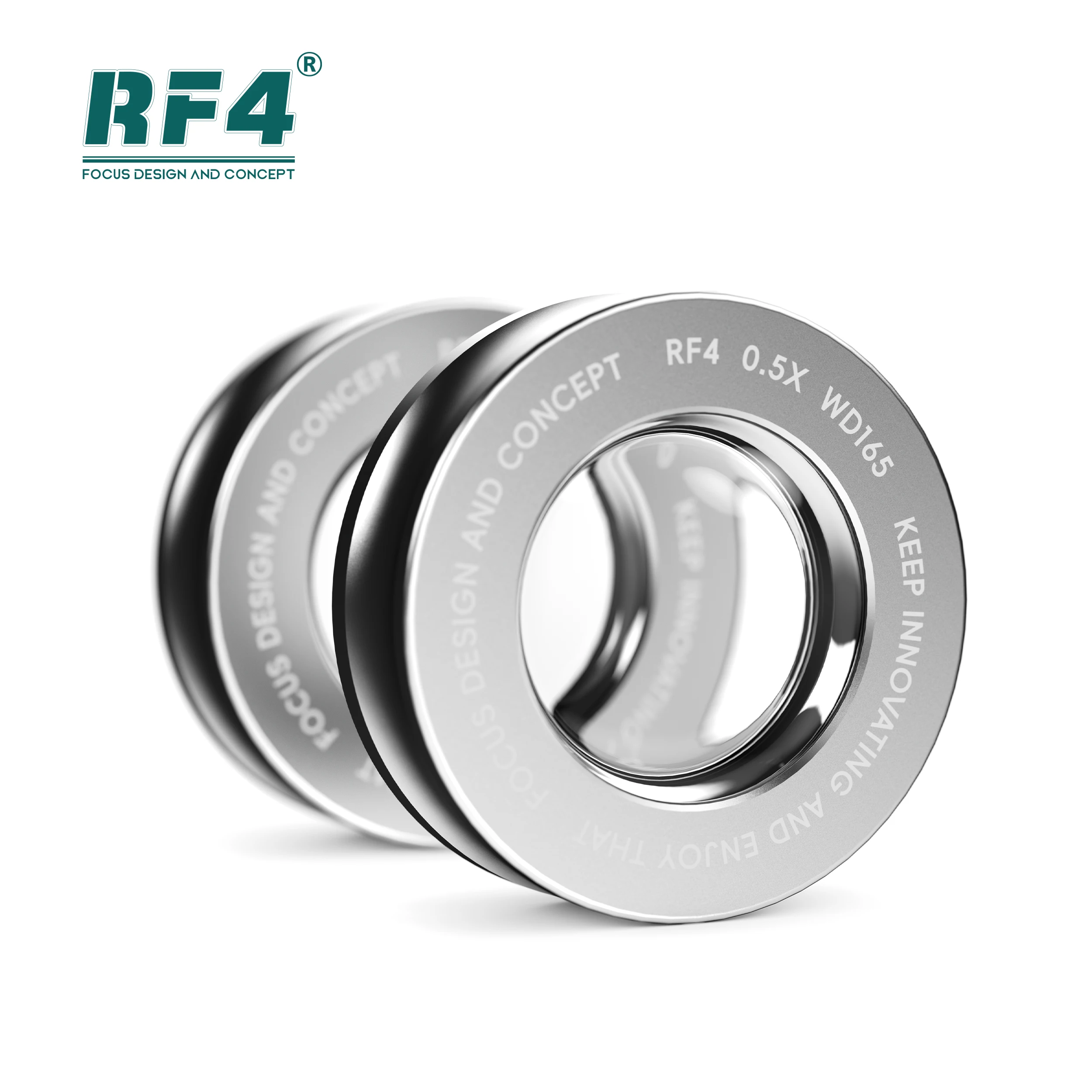 RF4 WD165 0.48X 0.5X 0.7X Auxiliary Microscope Objects Lens for Trinocular Stereo Zoom Barlow Camera Glass Lens
