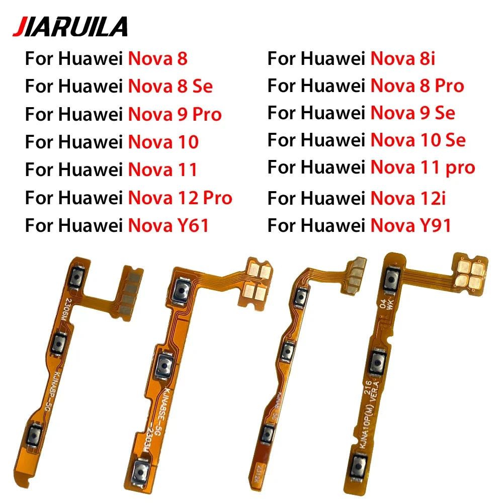 Volume Button Power Switch On Off Button Flex Cable For Huawei Nova 8 8 Pro 8 Se 8i 9 Pro 9 Se 10 10 Se 10 Pro 11 11 Pro 11i