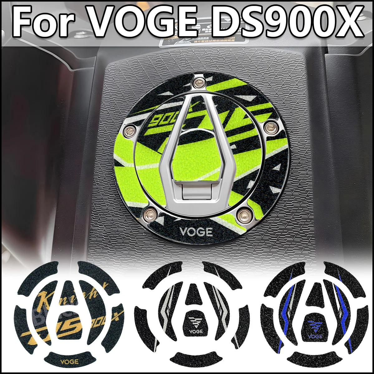

For VOGE DS 900X DS900X Adventure 900 Motorcycle Accessories Stickers Frosted Matte Fuel Tank Cap Protection Decoration Decals
