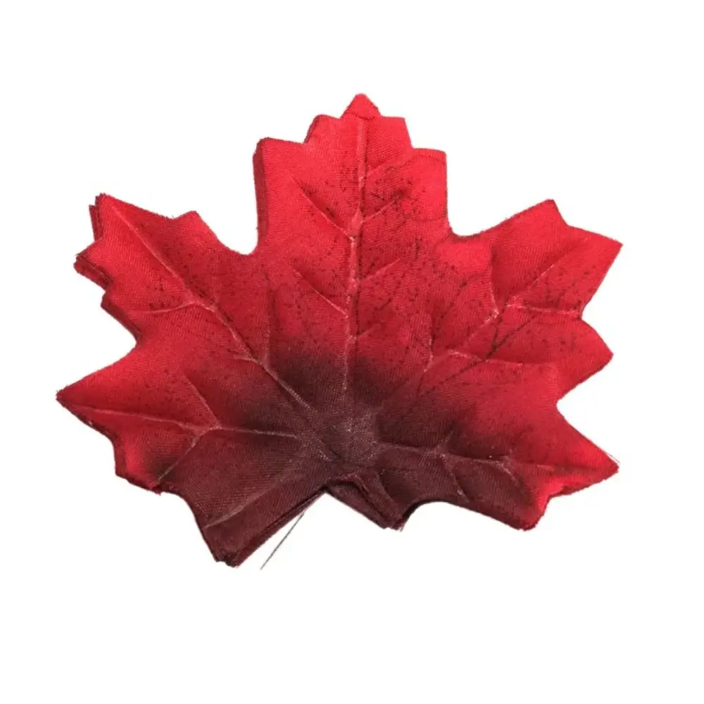 

50Pcs/Pack Maple Leaves Simulated Maple Leaves Leaf Plants Artificial Leaf Plants Handmade Silk Flower Stacked Maple Leaves